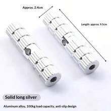 2 PCS Bike Pegs Bicycle Rear Pedals Footrest Aluminum Anti-Slip Feet Rest Mount Stands Foot Peg For BMX Mountain Bike Rear Seat Cycling Fit 9MM 3/8 Inch Axis - Multicolor - View 15