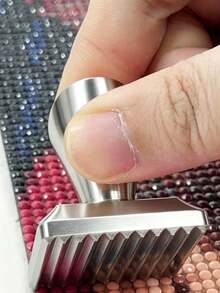 1 Set 3D Printed Diamond Painting Roller And Detachable Ergonomic Diamond Painting Pen, Labor-Saving Diamond Dotting Tool, Multi-Color Square And Round Diamond Tools, Diamond Painting Cross Stitch Craft Material Set, Adult Handmade Diamond Painting Accessories, Diamond Sorting Tray, Fast Dotting Pen, Multi-Layer Diamond Storage Box, Diamond Painting Press Roller, Handmade Diamond Painting Consumables, Dotting Tools - A - View 4