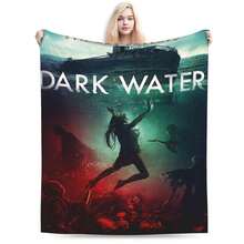 A Dark Waters-Themed Blanket, Luxurious Style, Fashionable Design, Perfect Gift, Suitable For All Seasons. - White - View 2