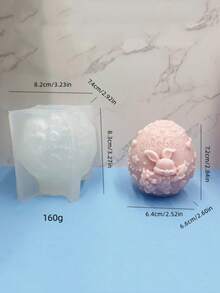 Nuevo molde de silicona para velas en forma de huevo de conejo 3D, molde artesanal de cera o yeso para huevos de Pascua con forma de conejo - A-blanco - Ver 8