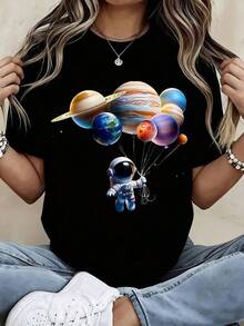 Women T-Shirts - Black - View 1