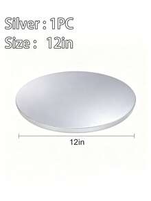 1pc (6/8/10/12 Inch) Round White Cake Boards, Cake Board Base,For Bakery Baking, Cake DIY, Desserts, Wedding Celebrations, Birthday Parties, Snacks, Cupcake Display Trays, Themed Parties,Wedding Party - Multicolor - View 21