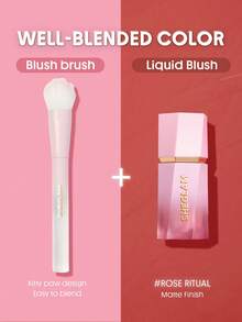 SHEGLAM [2 Pcs] Color Bloom Liquid Blush & Brush Bundle Set - Rose Ritual - View 2