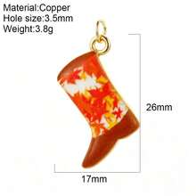 1pc Colorful Small Fish Pendant Boot Shape Suitable For Necklace Bracelet Anklet, Fits Vacation Daily Wear, Summer Versatile Accessory - Multicolor - View 18