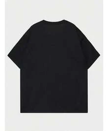 Camiseta Vintage De Algodón Azul Dot Curve, Talla - Negro - Ver 2