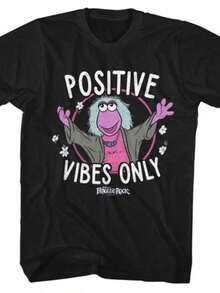 2026 Fraggle Rock "Positive Vibes Only" T-Shirt Loose And Comfortable - Back - View 1