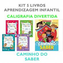 Kit Infantil Aprendizagem Caligrafia Divertida + Caminho do Saber Aprendendo a Escrever - Conjuntos - Visão 1