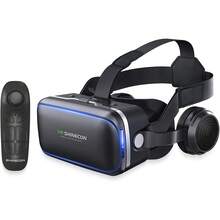 Tai nghe VR YIYI, tương thích với điện thoại thông minh và Android, kính thực tế ảo 3D dành cho TV, phim ảnh và trò chơi điện tử, kèm điều khiển từ xa, màn hình hiển thị thực tế ảo VR, phù hợp với điện thoại IOS/Android từ 4.7-6.0 inch, 1 chiếc. - Nhiều màu - Xem 4