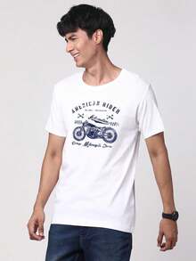 ADRO Men's Regular Fit T-Shirt - White - View 2