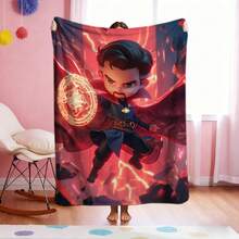 1PC Superhero All-Season Casual Blanket, Cartoon Cool S-Pider-Man Themed Sofa Air Conditioner Blanket,Cartoon Character Blanket,Camping Blanket,Present Modern Fashion Gift Suitable, For Home Bedroom Bed Sofa Office Lunch Break Cover Picnic Blanket - Nhiều màu - Xem 2