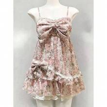 Sweet Japanese Lolita Mini Dress Women Harajuku Y2K Strap Gothic Retro Party Aesthetic Daily Casual Female Cute Streetwear Summer Kawaii Punk Print - 3914 套 - 查看 11