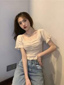 Women Tops - Yellow - View 2