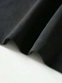 1 pieza PAYEAH Camiseta de Hombre Fe Sobre el Miedo 100% Algodón Pesado Camiseta 180g 100% Algodón suave - Negro - Ver 3