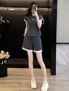 Women Two-Piece Outfits - Grey - View 5