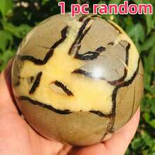 1pc High Quality Tortoise Shell Stone Crystal Ball, Unique Crystal Collectible, Perfect For Home Decor, Ideal Holiday Gift For Family, Parents And Friends - Multicolor - View 4