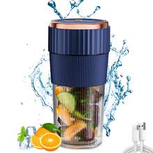 1500mAh Rechargeable Mini Juicer Cup, Multi-Function Mini Blender Cup Large Capacity Juicer, Portable Wireless Blender Suitable For Sports, Travel, Home Use, 40W Power - Below 0.5L - View 2