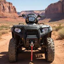 [Free Shipping] Winch Mount, Winch Capacity Of 2000-3600 Lbs, Trailer Hitch Winch Mount For Select Polaris Sportsman Models (2009 And Newer), 2 Mounting Hole Design, Powder Coated Steel, Fit For Desert Rescue-XY507391 - Multicolor - View 1
