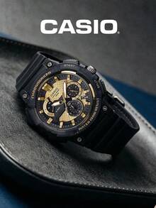 Casio Sport Daily Essential Unisex Black Resin Digital Watch, 100m Water Resistant Wristwatch With Alarm, Stopwatch, Countdown Timer, Backlight, MCW-200H-9A - Black - View 2