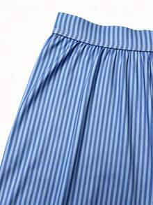 1pc Men's Underwear, Soft Comfortable Striped Pattern Design Loose Boxer Shorts With Button Fly, Suitable For Daily Wear And Vacation - Multicolor - View 4