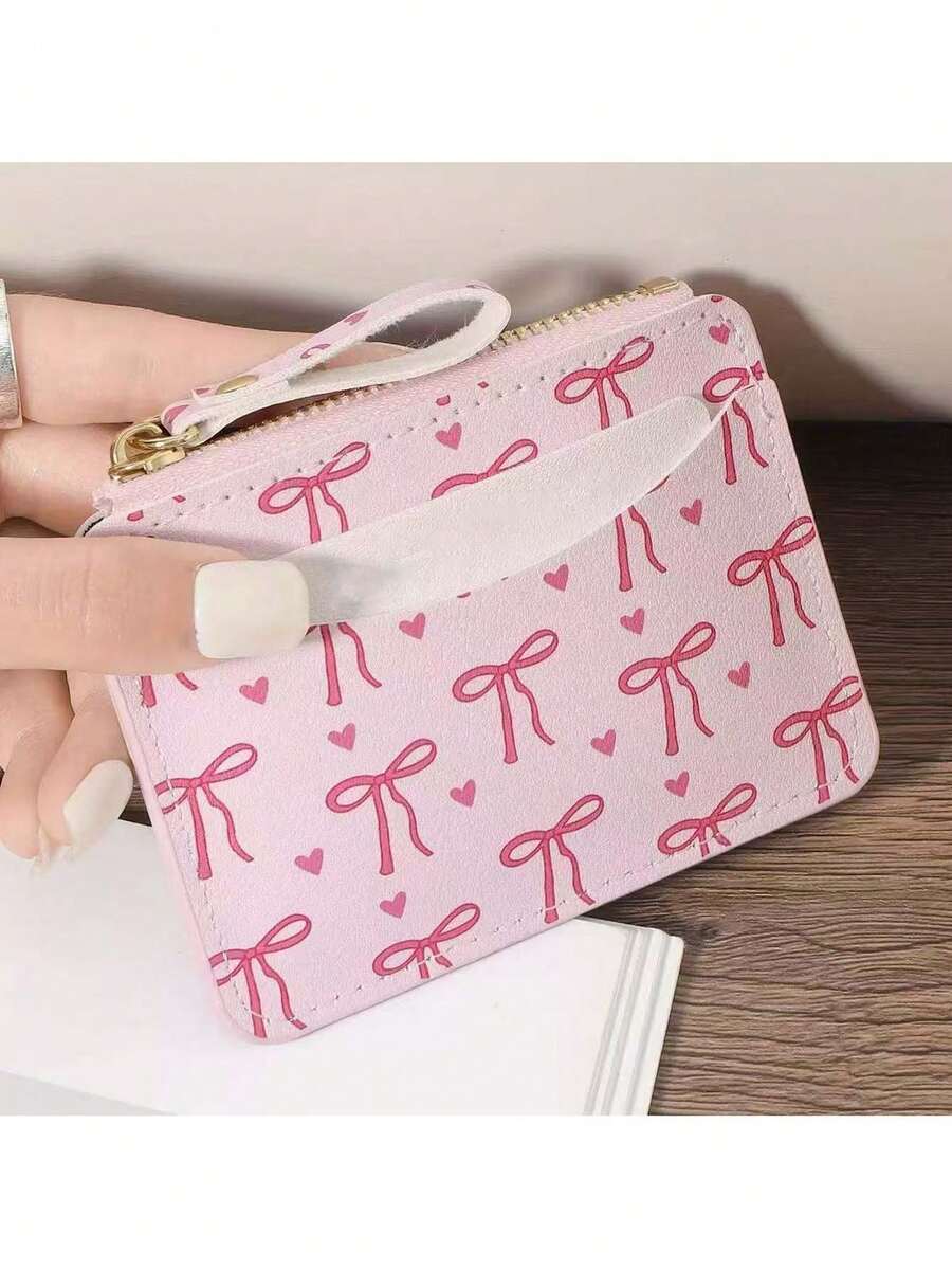 Fashionable PVC Credit Card Holder, Women's Compact Slim Coin Purse - Multicolor - View 1