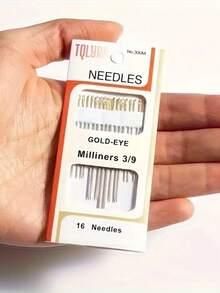 1 Set Heavy Duty Stainless Steel Hand Sewing Needle Set - Various Sizes And Models Of Hand Sewing Needles, Multi-Functional, Suitable For Adult Sewing Beginners And Embroidery And Needlework Enthusiasts, Perfect For Beginners And Professional Tailors/Craftspeople - A - View 8