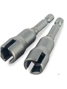 Butterfly Bolt Wrench Socket, 6.35mm Hex Shank Socket Adapter, Suitable For Power Tool Flat Head Screwdriver - A - View 10