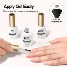PEACECOLOR 10ml Nail Prep And Gel Set Choose 5-In-1 Or 3-In-1 Dehydrator Primer Base Glossy Matte Top Coat Soak Off UV LED For Summer Vacation Gift - 查看 8