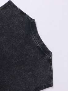 Vintage Men's Tank Top - AllSaint Print Design - Casual Fall/Winter Layering Tee - Perfect Gift For Halloween/Christmas - Cotton Age Brand - màu đen - Xem 5