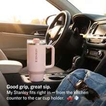 STANLEY Quencher ProTour Flip Straw Tumbler With Leakproof Lid, Insulated Stainless Steel Cup, Beige – Perfect Valentine's Day Gifts For Her, Mother's Day Gifts For Mom, Birthday Presents For Women, Christmas Gifts For Him, New Year Gift Idea For Travel – Cupholder Friendly - Rượu sâm banh - Xem 5