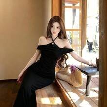 Women Short Dresses - Red*1361 - View 4