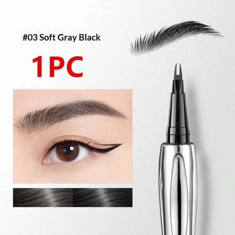 1pc Recommended Eyebrow Pencil, Waterproof And Sweat-Resistant, Precisely Defines Eyebrows, Suitable For Beginners With No Skills - Multicolor - View 10