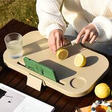 Foldable Picnic Storage Box, Outdoor Camping Basket With Lid, Car Trunk Organizer, Household Storage Container, Multi-Functional Picnic Gear, Lightweight Collapsible, Large Capacity, Silver Grey - A - View 3