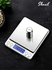 shoxil 1 chiếc cân điện tử mini độ chính xác cao, cân cầm tay sạc pin, chất liệu thép không gỉ, dùng trong nhà bếp, cân thực phẩm, cân trang sức, dụng cụ làm bánh chính xác, phụ kiện cà phê. - Nhiều màu - Xem 5