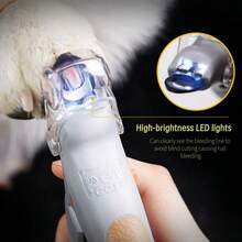 Pet Nail Clipper With LED Light & Transparent Guard, Professional Dog Cat Claw Trimmer With Quick Finder, Anti-Splash Nail Cutter For Small Medium Large Pets - View 1