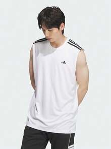 Adidas Unisex BB ALWRLD Quick-Dry Breathable Sports Tank Top KE5907 - White - View 2