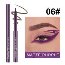 Delineador de ojos mate, resistente al agua, a prueba de manchas, color de larga duración, delineador de ojos en gel, adecuado para Halloween, Navidad y ocasiones de cosplay. - 1 - Ver 10