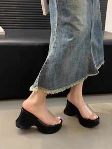 Women Wedges & Flatform - Black - View 2