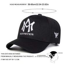 1pc Men's MA ROOSTER Embroidered Baseball Cap, Street Fashion Hat, Outdoor Sun Protection Casual Cap For Spring, Autumn, Travel, Beach - Multicolor - View 2