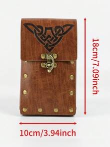 1件中世紀維京風格PU皮革腰包，凱爾特結圖案腰包，適用文藝復興Cosplay與LARP - ZSJ - 查看 7