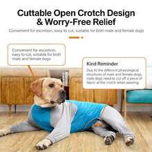 Large Dog Summer Clothes Thin Golden Retriever Samoyed Medium Large Dog Pet Puppy Summer Vest Dog Sun Protection Clothing - Blue - View 1
