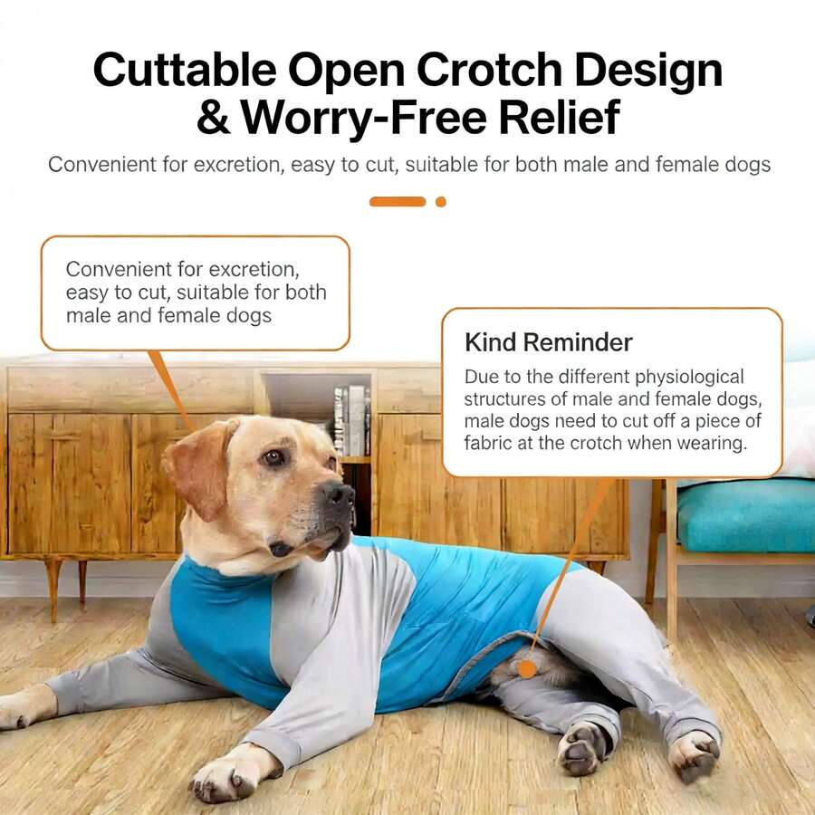 Large Dog Summer Clothes Thin Golden Retriever Samoyed Medium Large Dog Pet Puppy Summer Vest Dog Sun Protection Clothing - Blue - View 1