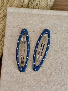 16 pezzi Fermagli per capelli ovali a pois, stile minimalista e dolce alla moda INS, pieni di fascino femminile. Realizzati in lega di alta qualità con una finitura liscia e oleosa, con elemento classico a pois. Versatili e durevoli. Progettati per insegnanti e studenti per il ritorno a scuola, ideali anche come accessori per capelli per pendolarismo quotidiano e appuntamenti serali per le signore. Set multicolore, facile da abbinare ai look quotidiani, un regalo pensato per l'uso personale o per la Festa della Mamma. - Multicolore - Visualizzare 9