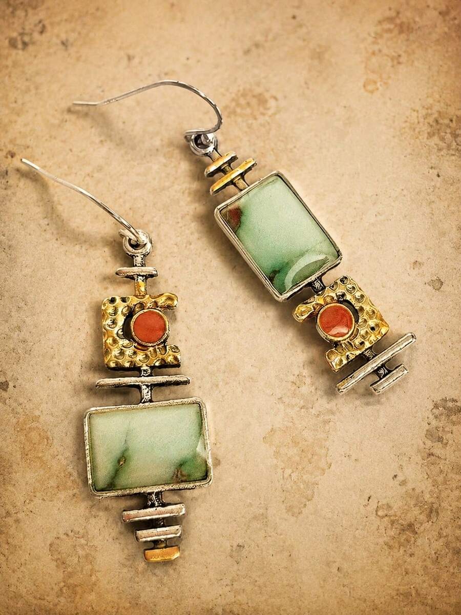 1 Pair Charming Dangle Earrings, Designed For Women, Suitable For Weddings, Engagements, Anniversary Parties, Valentine's Day Gifts - 1# - View 1