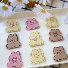 2 Buah Set Cetakan Kue Bentuk Hati Kawaii, Kelinci, Beruang, dan Kucing untuk Hari Valentine & Acara Memanggang Bersama Orang Tua dan Anak - View 4