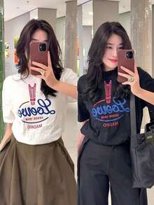 Women T-Shirts - Black - View 3