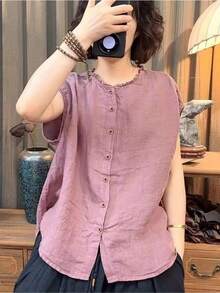 Women Tops - Dusty Purple - View 2