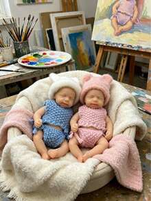 1 PC 6 Inch Pascal Girl Reborn Doll Full Solid Silicone Body Soft Skin Like Feel Perfect Gift For Kids & Collectors(Anatomically Accurate) - Reborn Doll - View 2