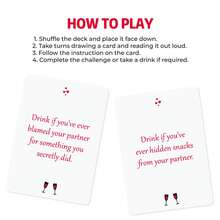 55 Couple Drinking Game Cards, A Fun Drinking Game Designed For Couples Who Want To Laugh And Add Some Fun To Their Nights. Perfect For Date Nights, Anniversaries, Or Any Time You Want To Relax. Can Also Be A Gift For Valentine's Day Or Christmas. - Multicolor - View 4