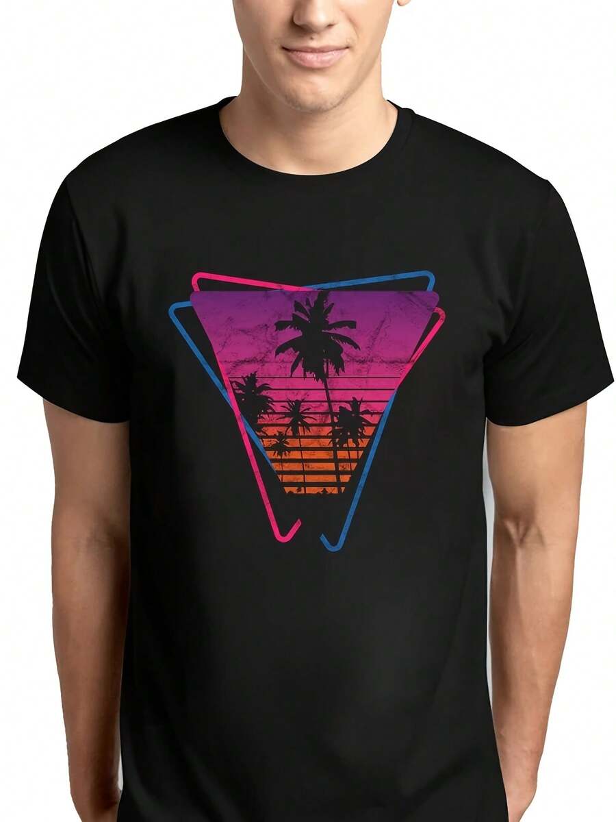 Synthwave Retrowave Aesthetic T-Shirt Tops Quality Summer Fashion Funny 100% Cotton Men Women Boys Tee Shirt Aesthetic Clothes - 款式 - 查看 1