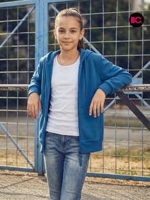 Little Big City Sudadera De Niña con Capucha en Colores Varios, Estilo Casual Deportivo - azul real - Ver 5